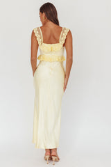 Escapade Lace Trim Maxi Dress Banana