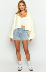Jen White Knit Cardigan